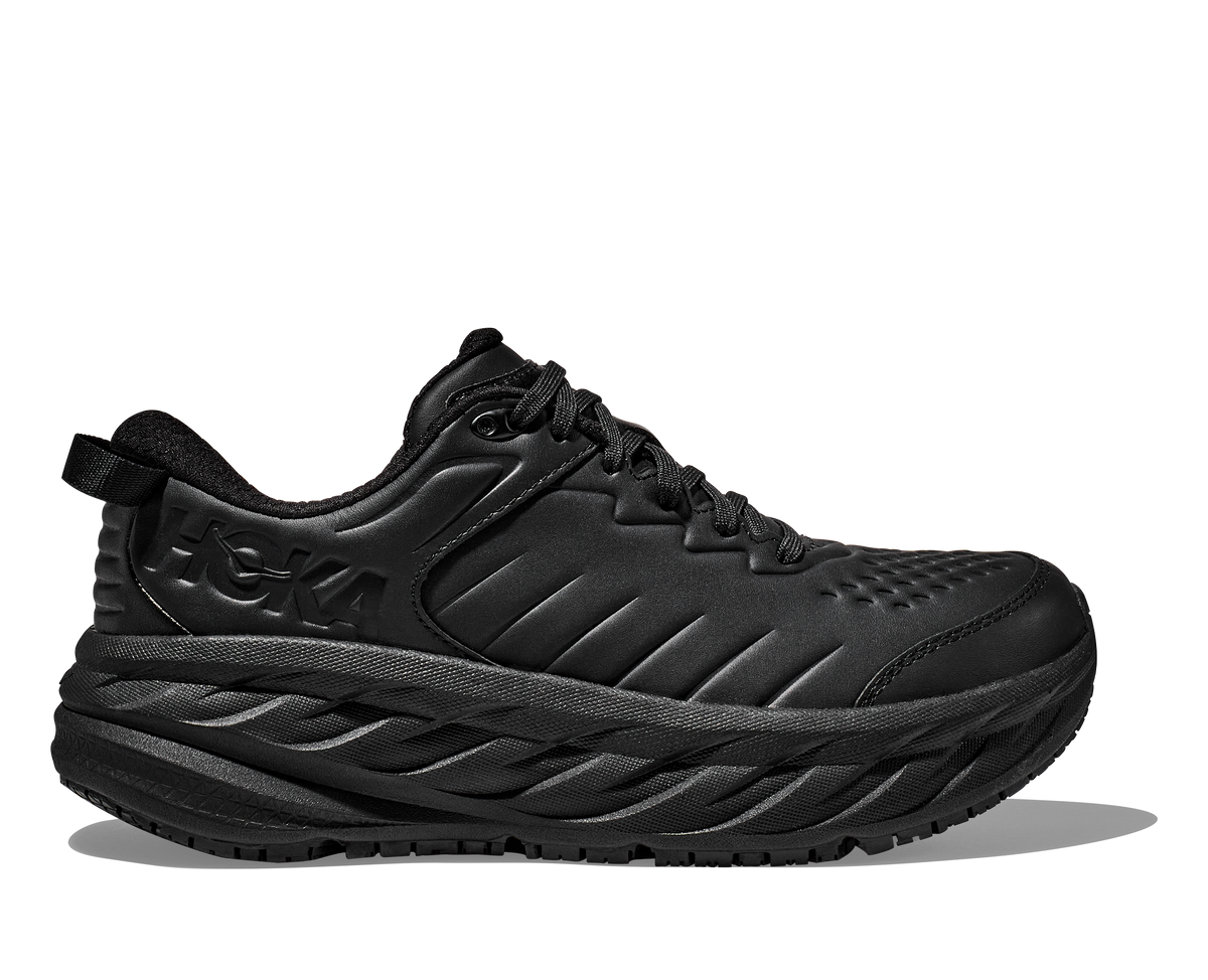 HOKA Bondi SR Hombre Black Black — vista lateral