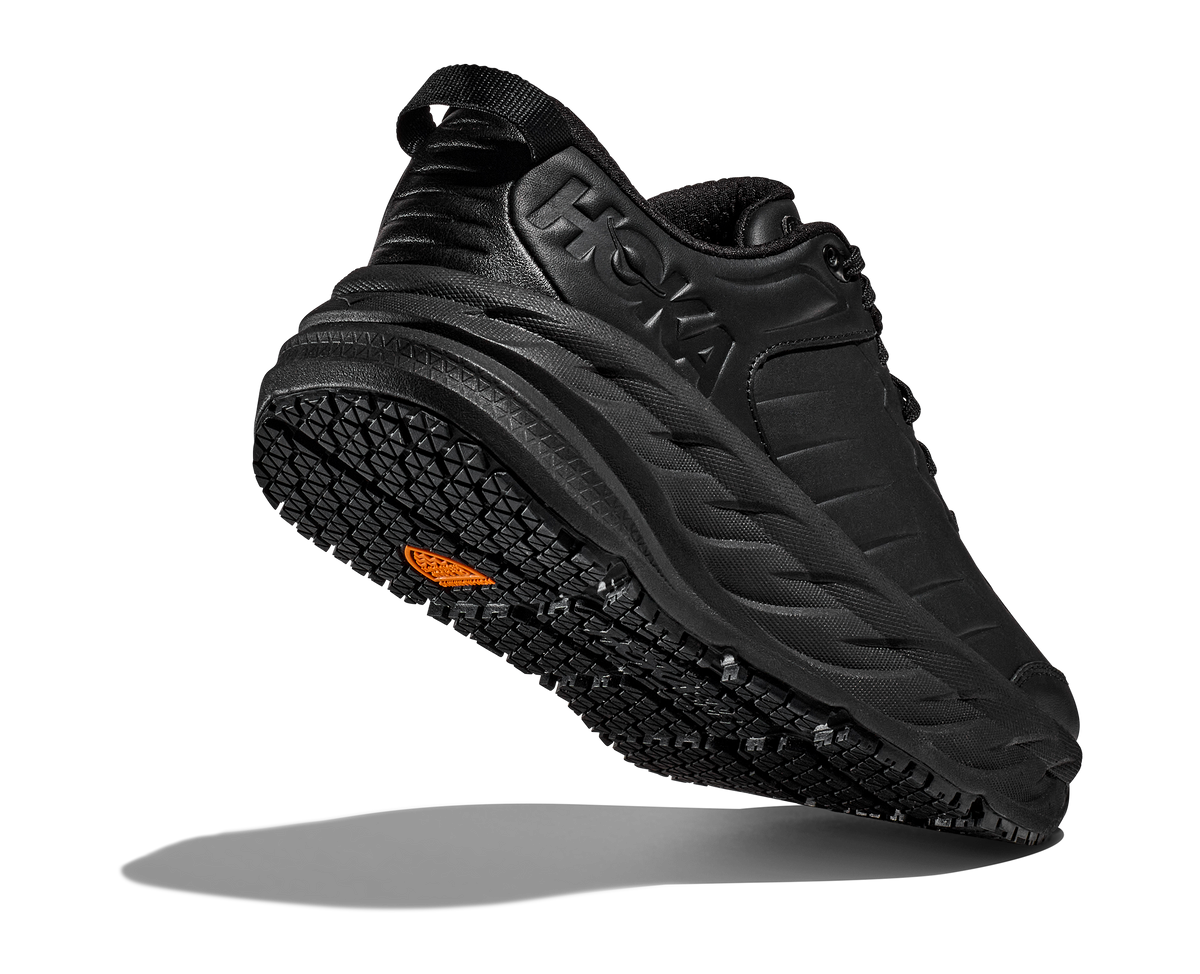 HOKA Bondi SR Hombre Black Black — vista tres cuartos