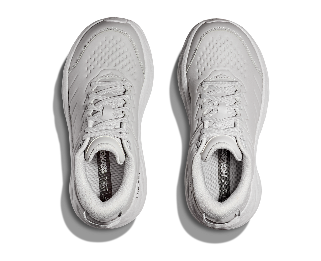 HOKA Bondi SR Hombre Harbor Mist Lunar Rock — vista medial