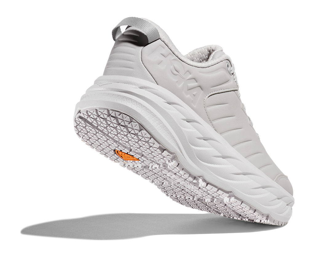 HOKA Bondi SR Hombre Harbor Mist Lunar Rock — vista tres cuartos