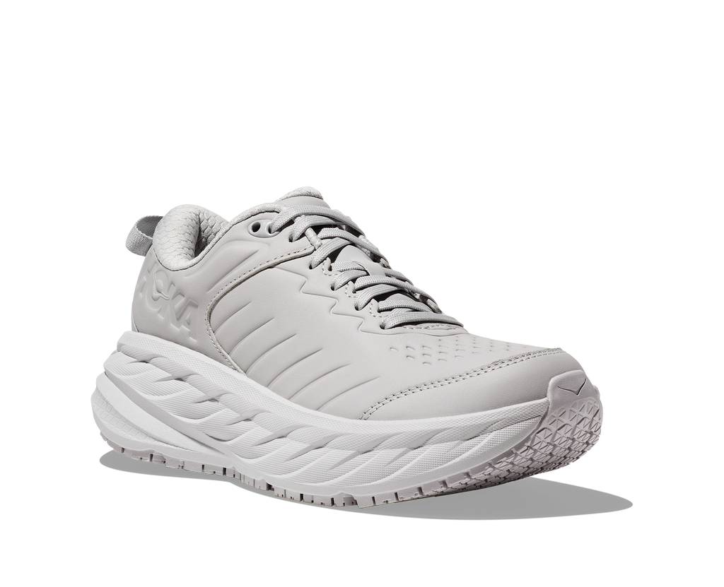 HOKA Bondi SR Hombre Harbor Mist Lunar Rock — vista trasera