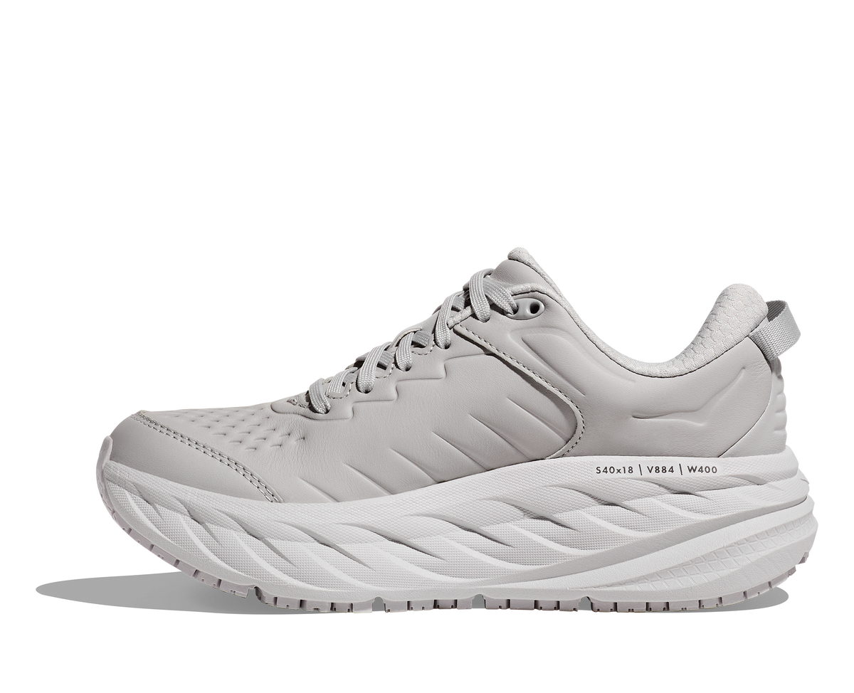 HOKA Bondi SR Hombre Harbor Mist Lunar Rock — detalle