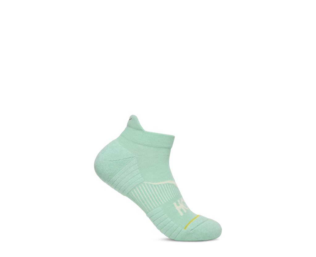 HOKA No Show Run Sock 3 Pack Unisex Birch Jadeite Foggy Night — vista lateral