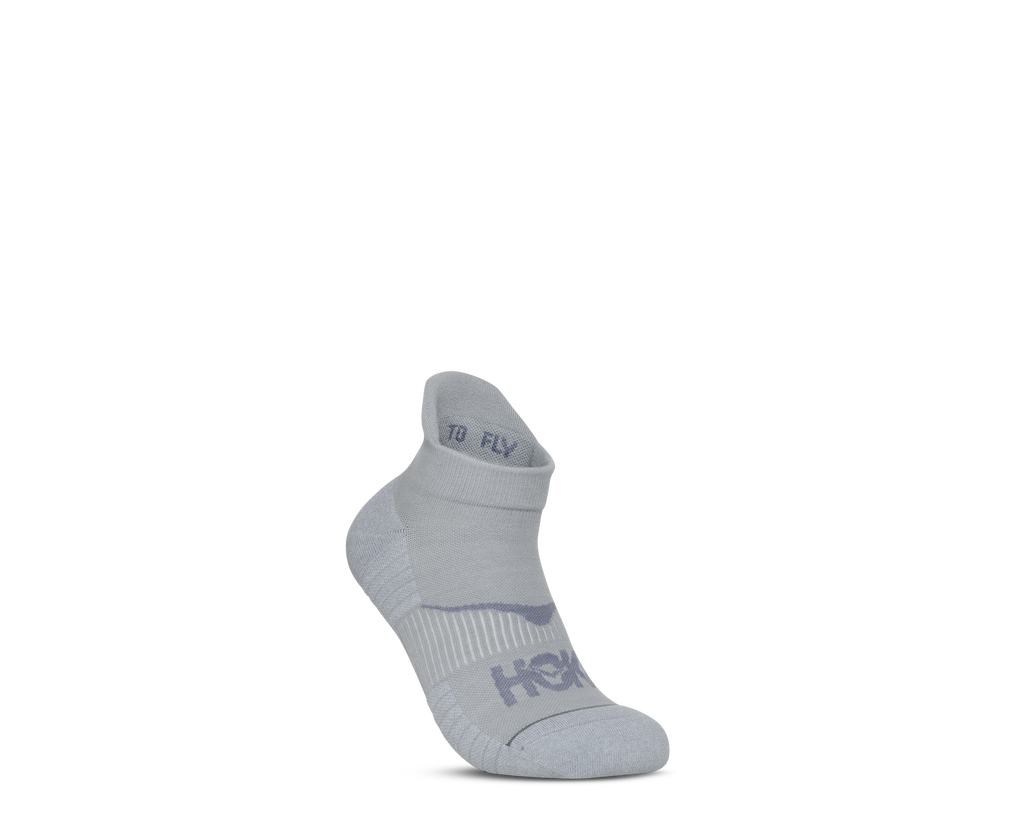 HOKA No-show Run Sock 3-PACK Unisex Neon Yuzu — vista medial