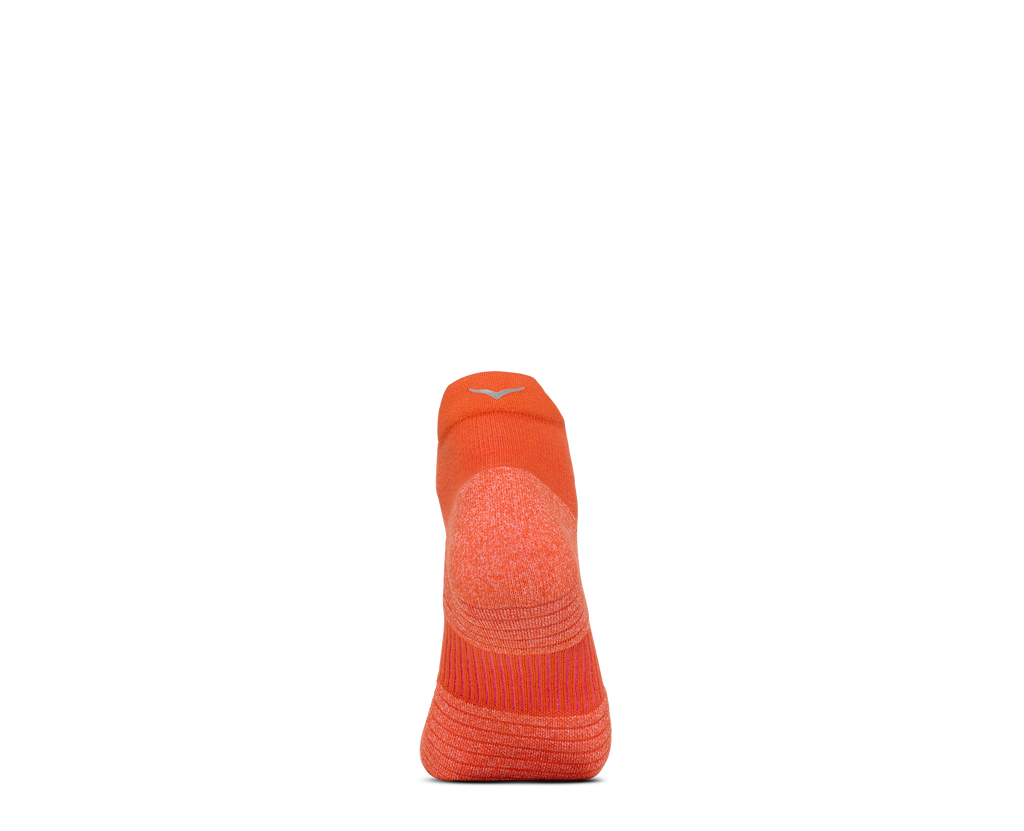 HOKA No-show Run Sock 3-PACK Unisex Mustrd Seed / Neon Cantlpe / Bell Pepper — vista frontal