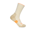 HOKA Crew Run Sock 3-PACK Unisex Truffle Salt Pumpkin Blk Cherry — vista lateral