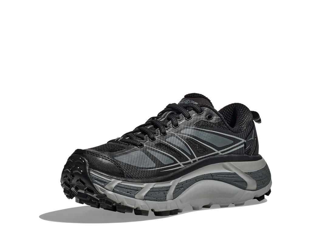 HOKA Mafate Speed 2 Unisex Black Castlerock — vista frontal