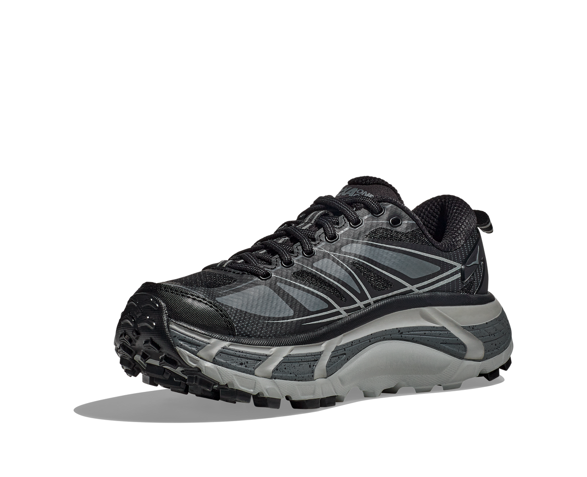 HOKA Mafate Speed 2 Unisex Black Castlerock — vista frontal
