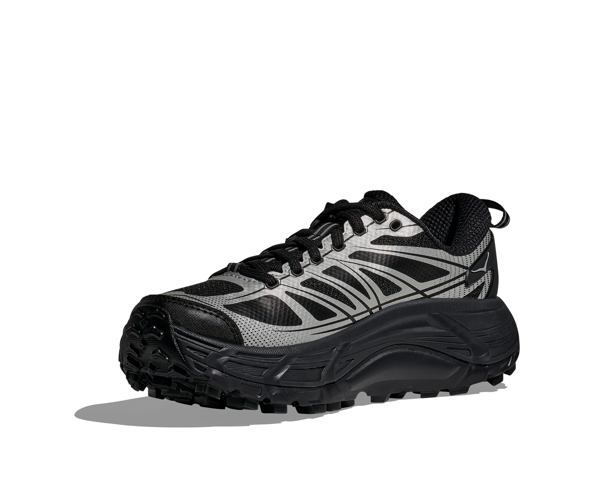 HOKA Mafate Speed 2 Unisex Black / Silver — vista frontal