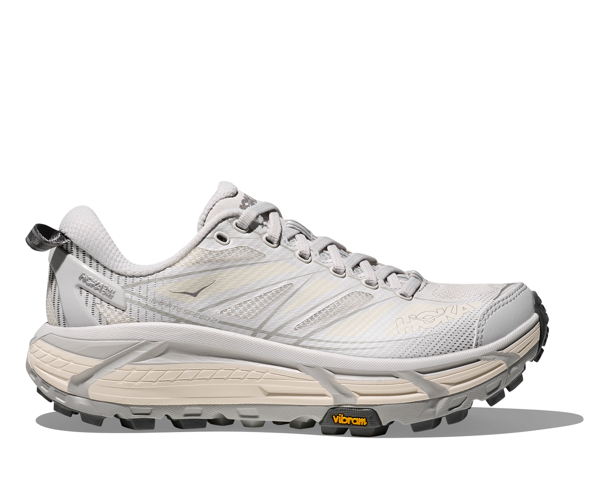 HOKA Mafate Speed 2 Unisex Cosmic Grey Alabaster — vista lateral