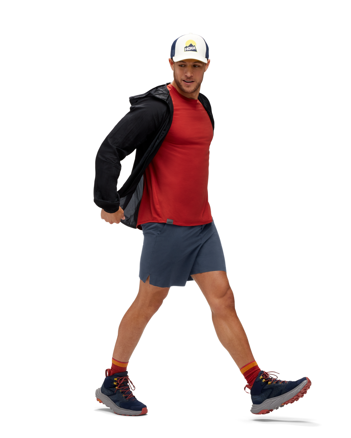 HOKA Skyflow Jacket Hombre Black — vista frontal