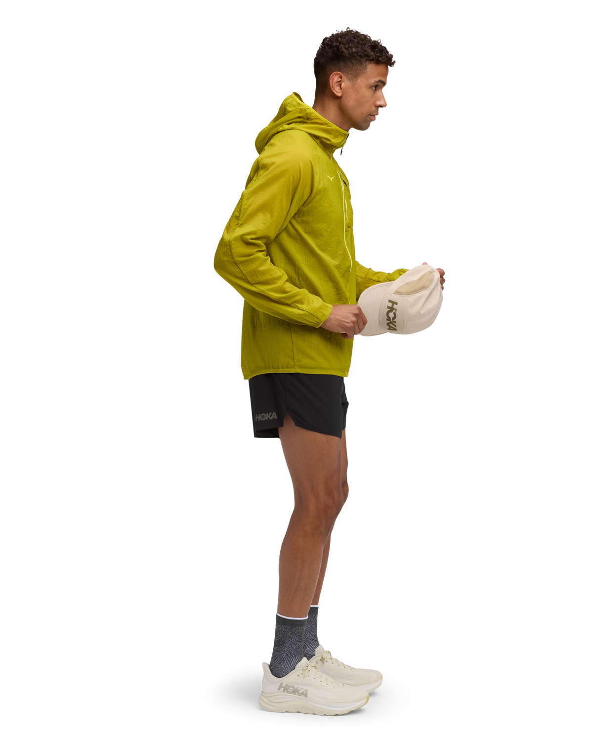 HOKA Skyflow Jacket Hombre Pea Green — vista frontal