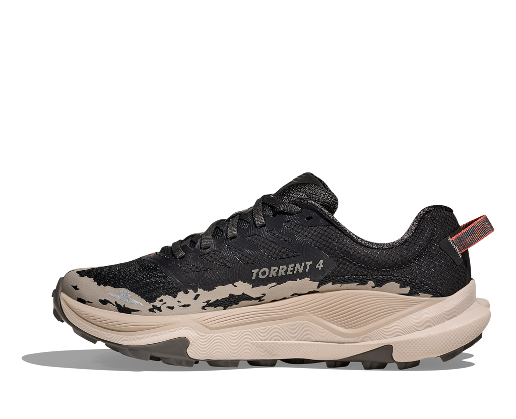 HOKA Torrent 4 Mujer Black / Putty — detalle