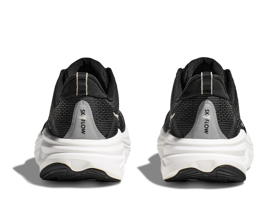 HOKA Skyflow Hombre Black White — vista superior