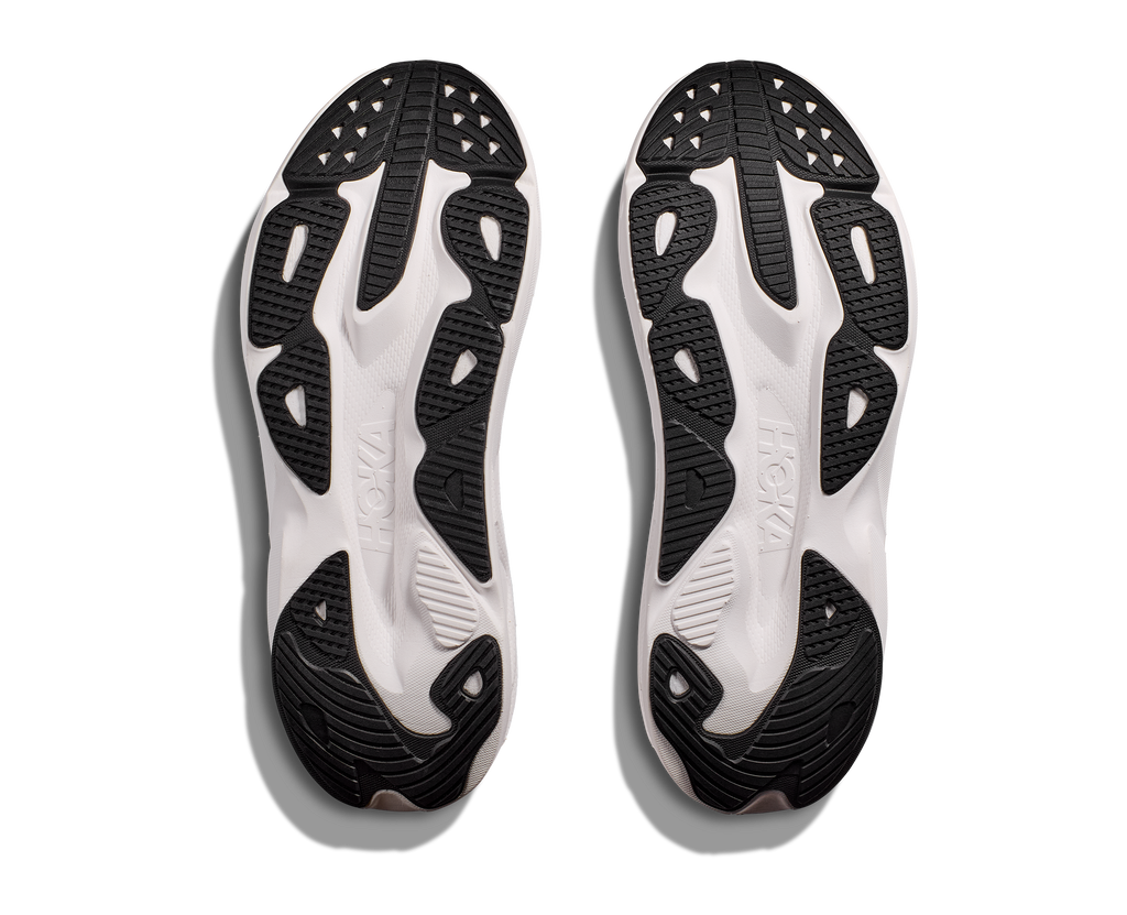 HOKA Skyflow Hombre Black White — suela