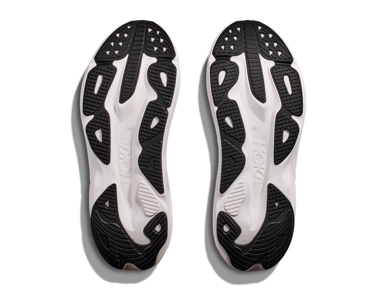 HOKA Skyflow Hombre Black White — suela
