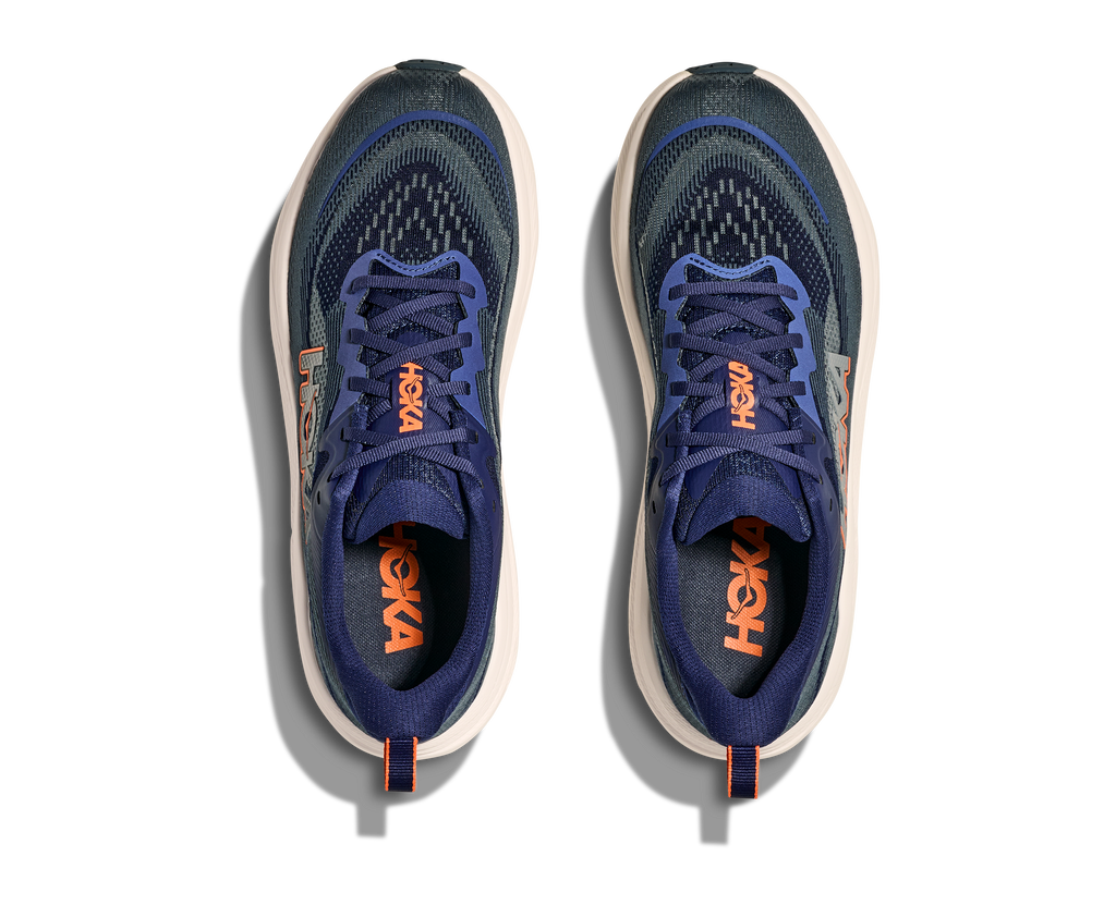 HOKA Skyflow Hombre Midnight Blue / Varsity Navy — vista medial