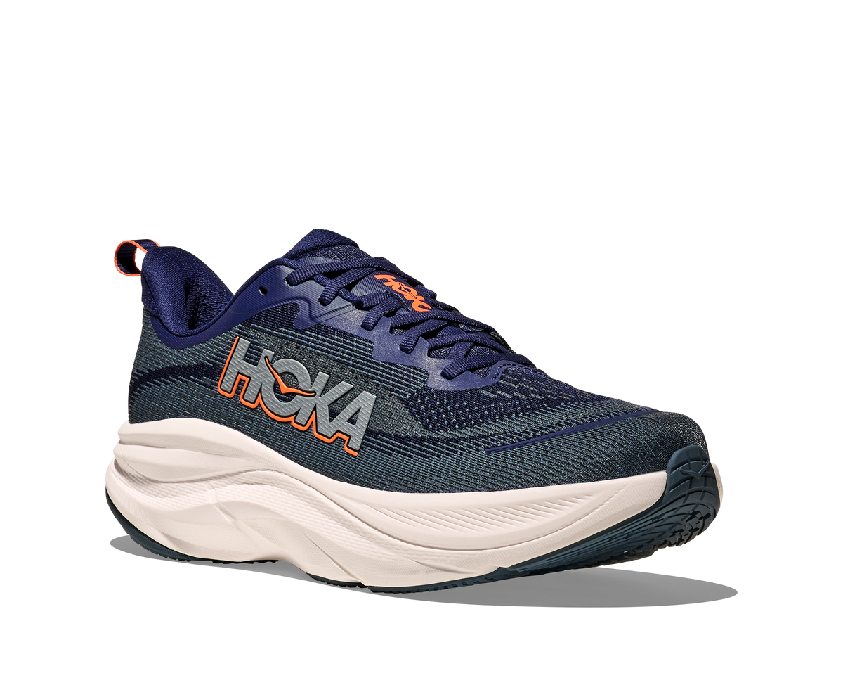 HOKA Skyflow Hombre Midnight Blue / Varsity Navy — vista trasera