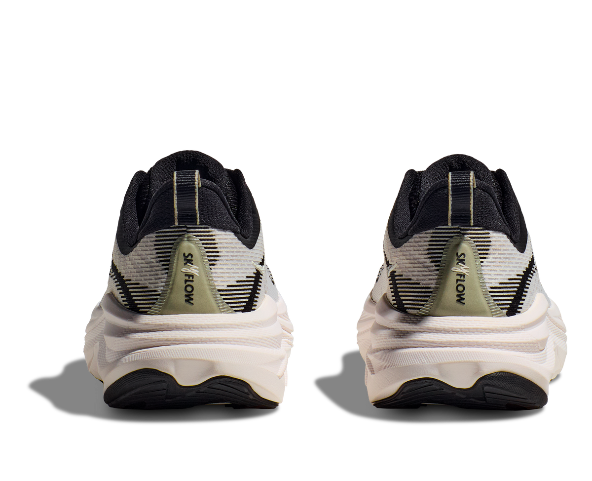 HOKA Skyflow Mujer Black White — vista superior
