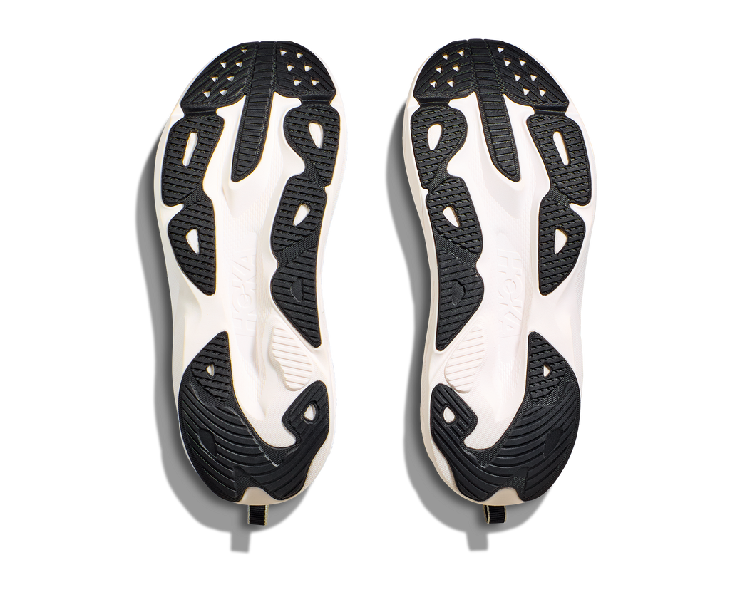 HOKA Skyflow Mujer Black White — suela