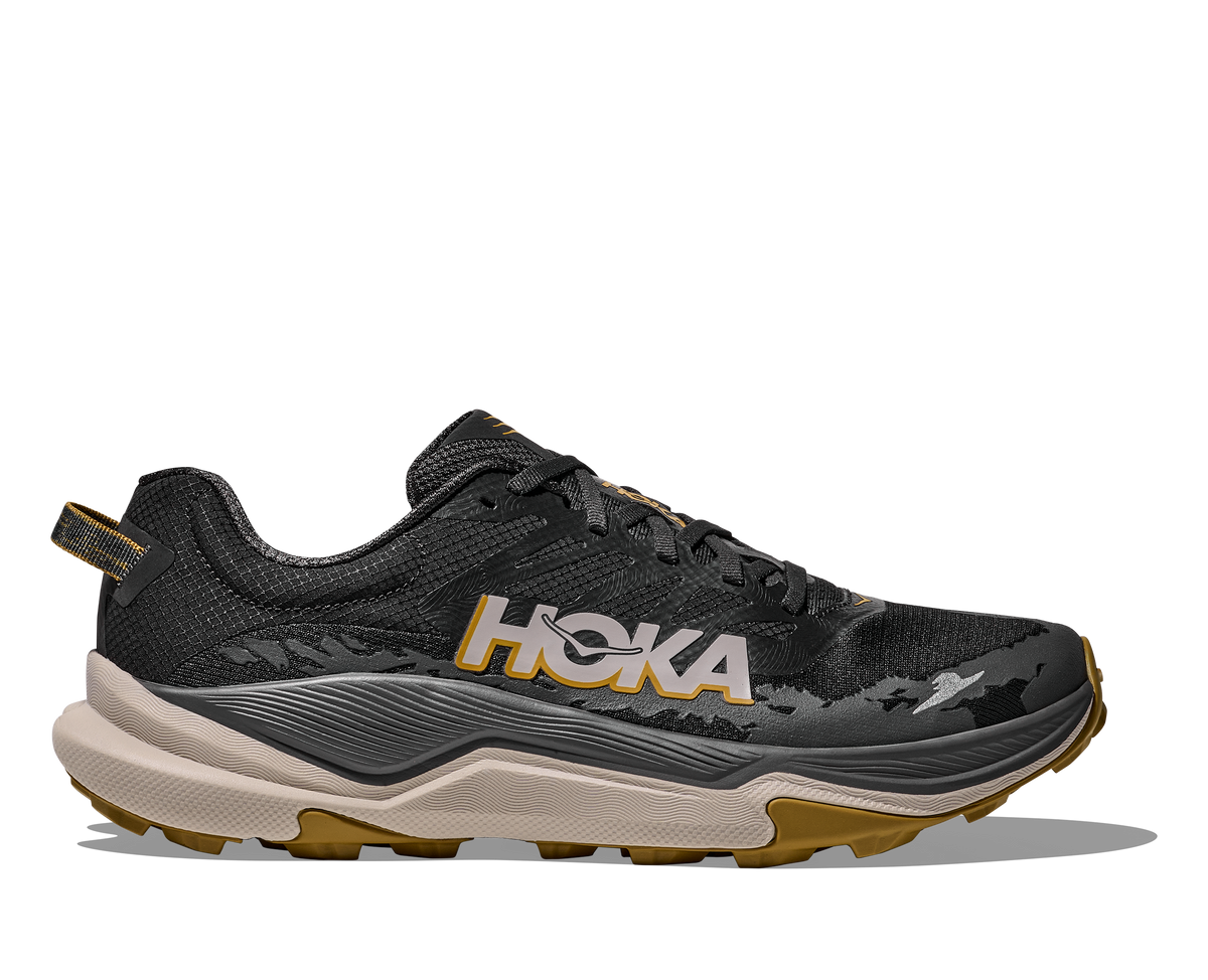 HOKA Torrent 4 Hombre Black / Asphalt Grey — vista lateral