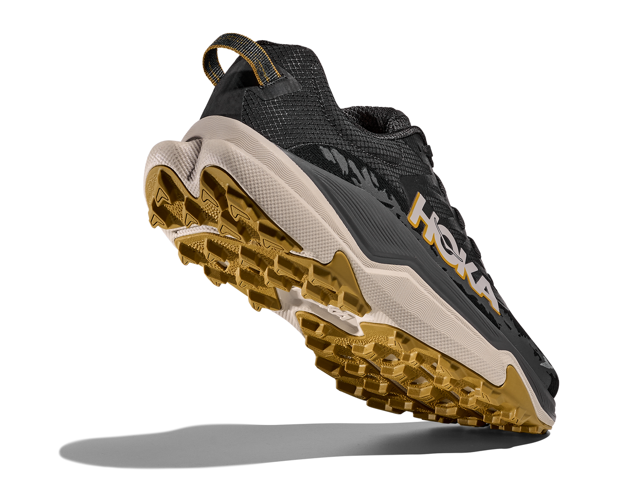 HOKA Torrent 4 Hombre Black / Asphalt Grey — vista tres cuartos
