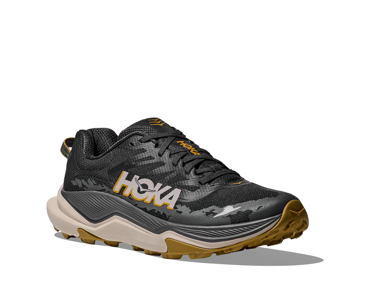 HOKA Torrent 4 Hombre Black / Asphalt Grey — vista trasera