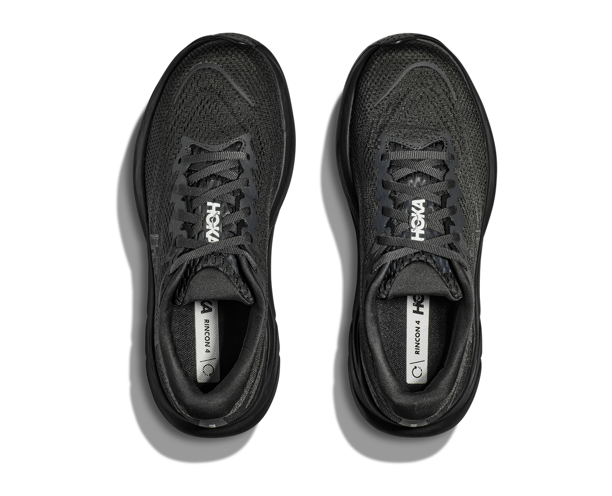 HOKA Rincon 4 Mujer Black Black — vista medial