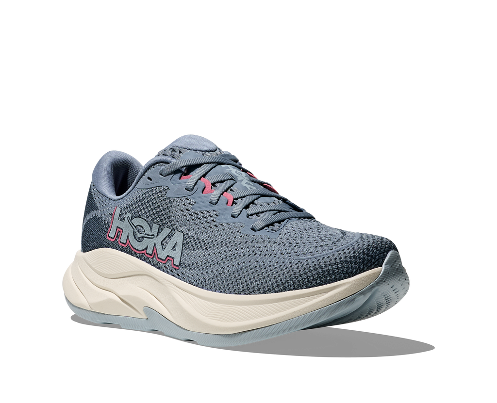 HOKA Rincon 4 Mujer Washed Blue / Faded Navy — vista trasera