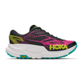 HOKA Mafate X Mujer Black / Neon Dragonfruit — vista lateral