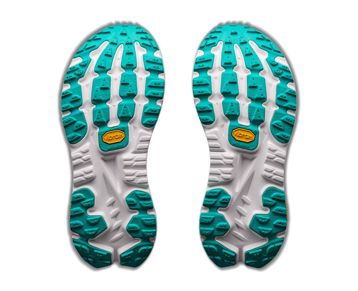 HOKA Mafate X Mujer Black / Neon Dragonfruit — suela
