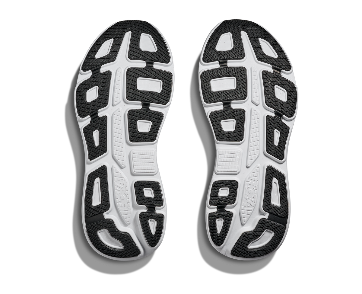 HOKA Bondi 9 Hombre Black / Vermillion — suela