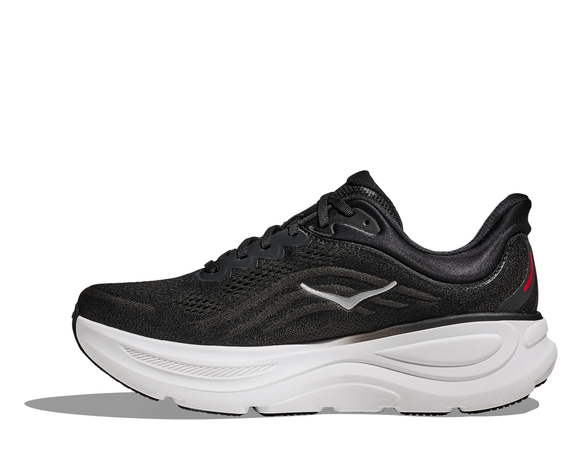 HOKA Bondi 9 Hombre Black / Vermillion — detalle