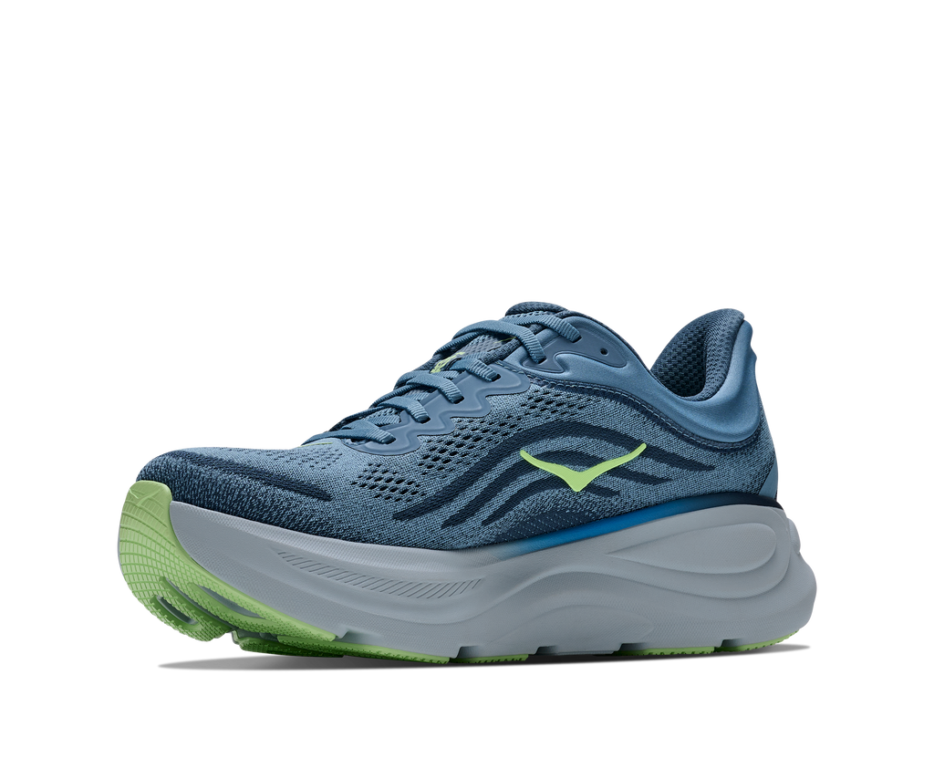 HOKA Bondi 9 Hombre Downpour / Thunder Cloud — vista frontal