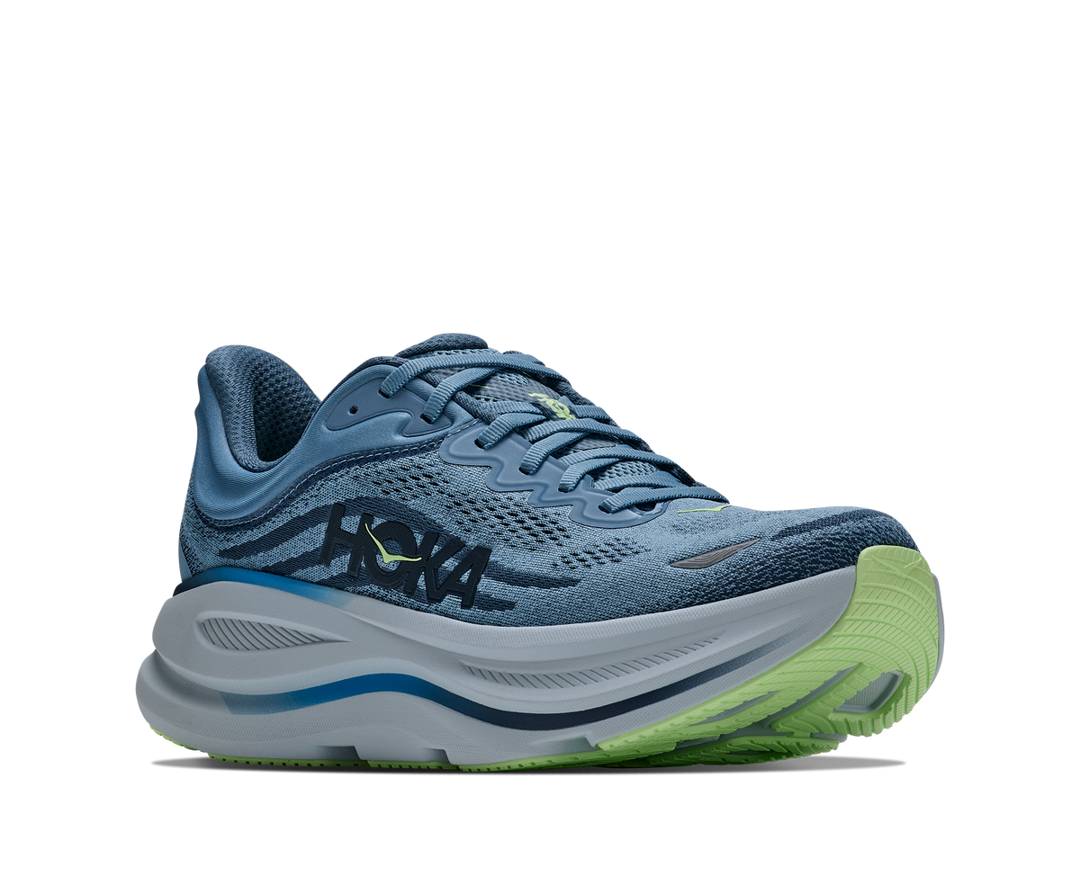 HOKA Bondi 9 Hombre Downpour / Thunder Cloud — vista trasera