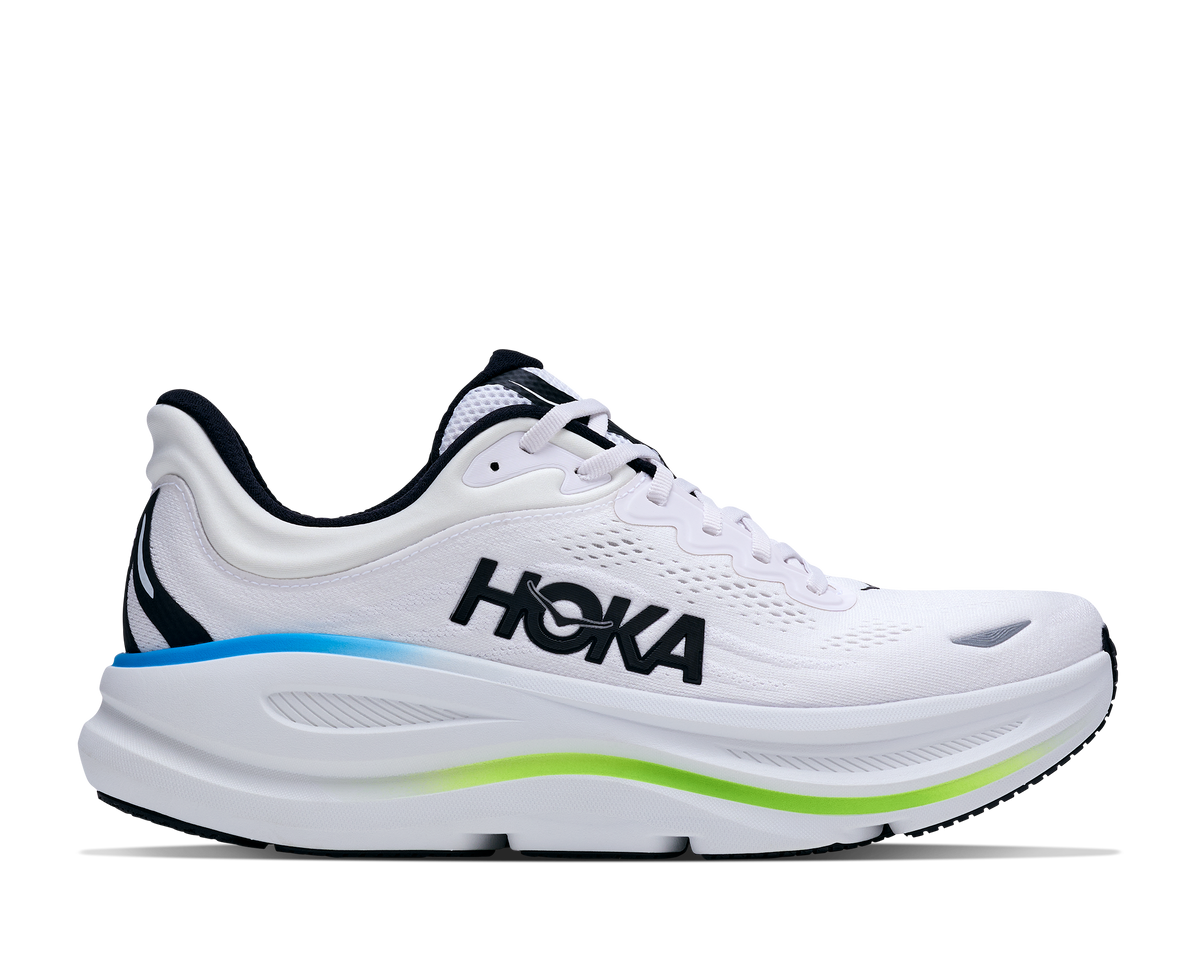 HOKA Bondi 9 Hombre Frost / Black — vista lateral
