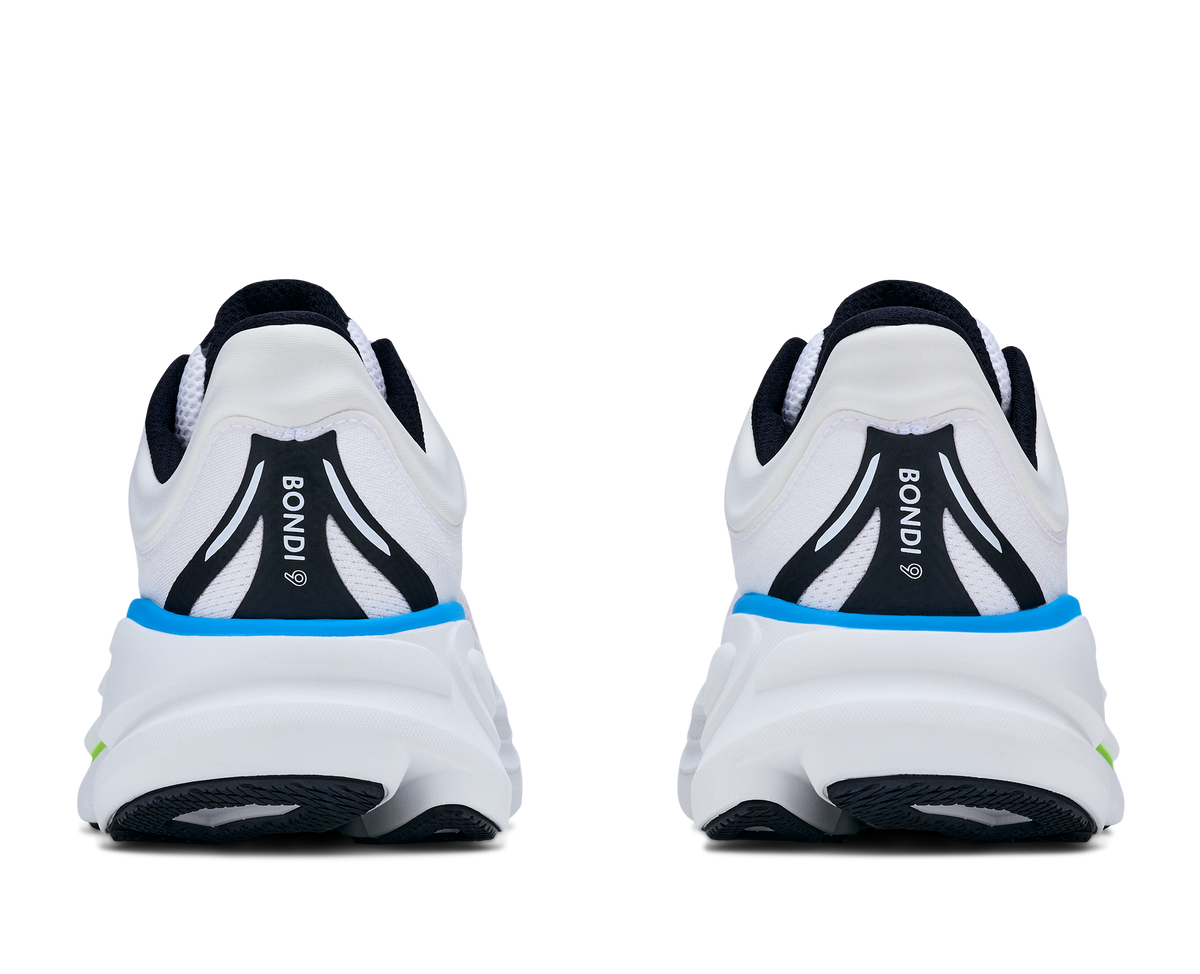 HOKA Bondi 9 Hombre Frost / Black — vista superior