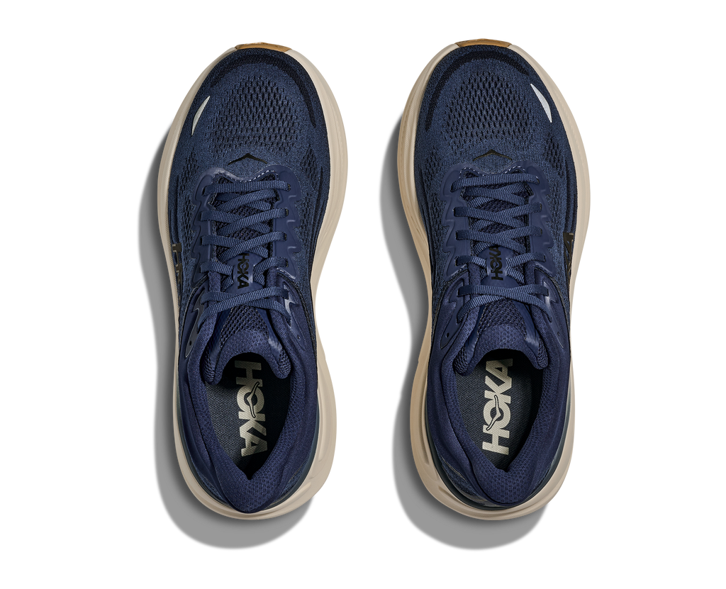 HOKA Bondi 9 Hombre Midnight Blue Varsity Navy — vista medial