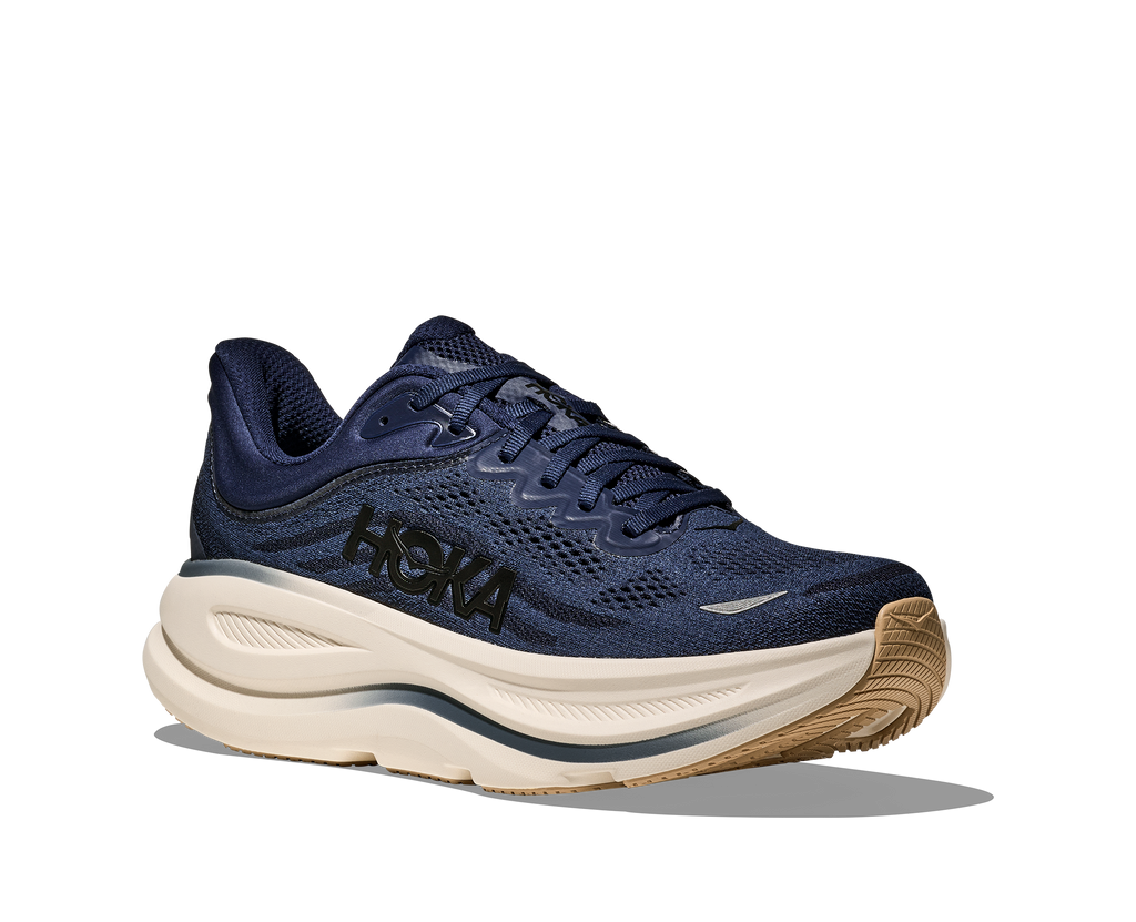 HOKA Bondi 9 Hombre Midnight Blue Varsity Navy — vista trasera