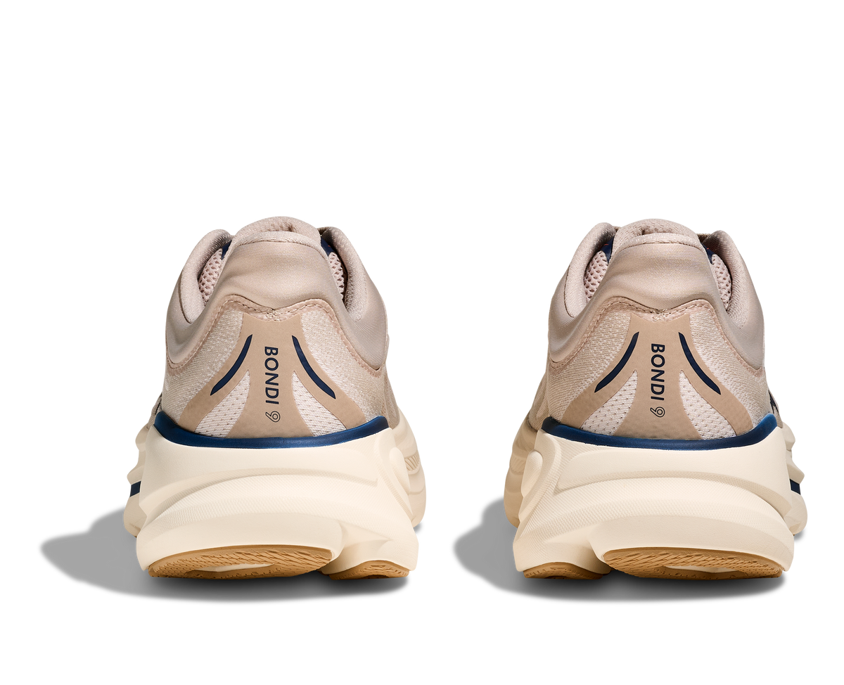 HOKA Bondi 9 Hombre Stucco / Grout — vista superior