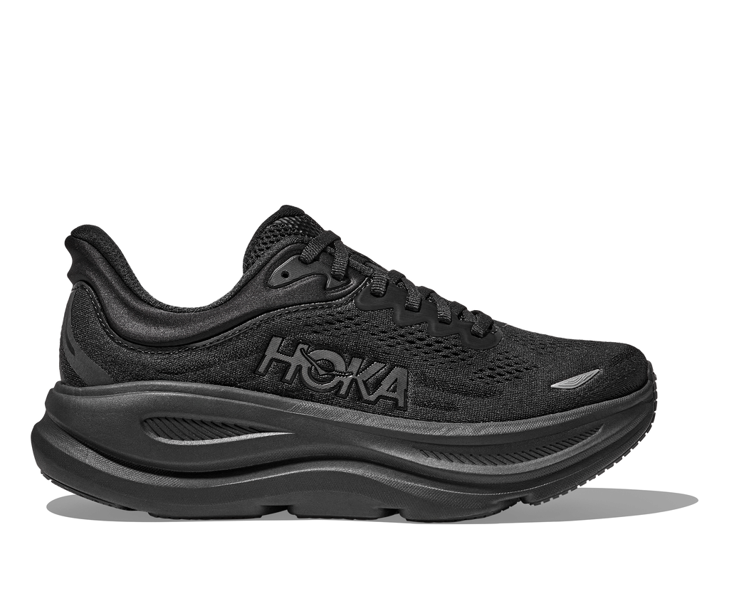 HOKA Bondi 9 Mujer Black Black — vista lateral