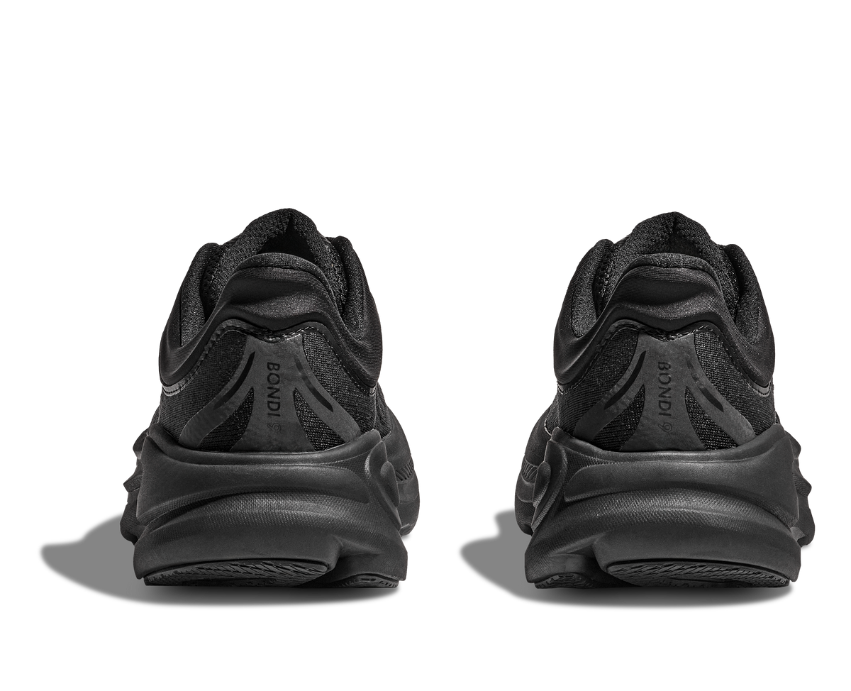 HOKA Bondi 9 Mujer Black Black — vista superior