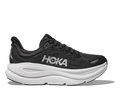 HOKA Bondi 9 Mujer Black White — vista lateral