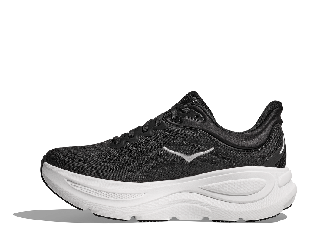 HOKA Bondi 9 Mujer Black White — detalle