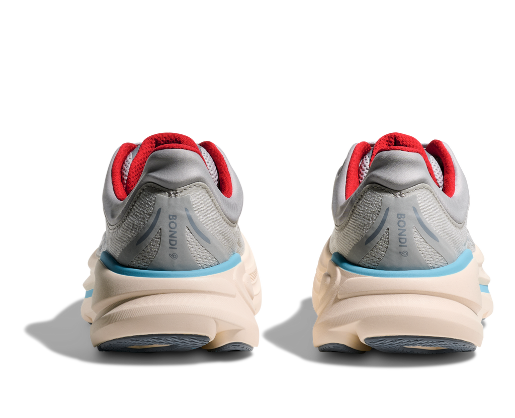 HOKA Bondi 9 Mujer Cosmic Grey / Stardust — vista superior