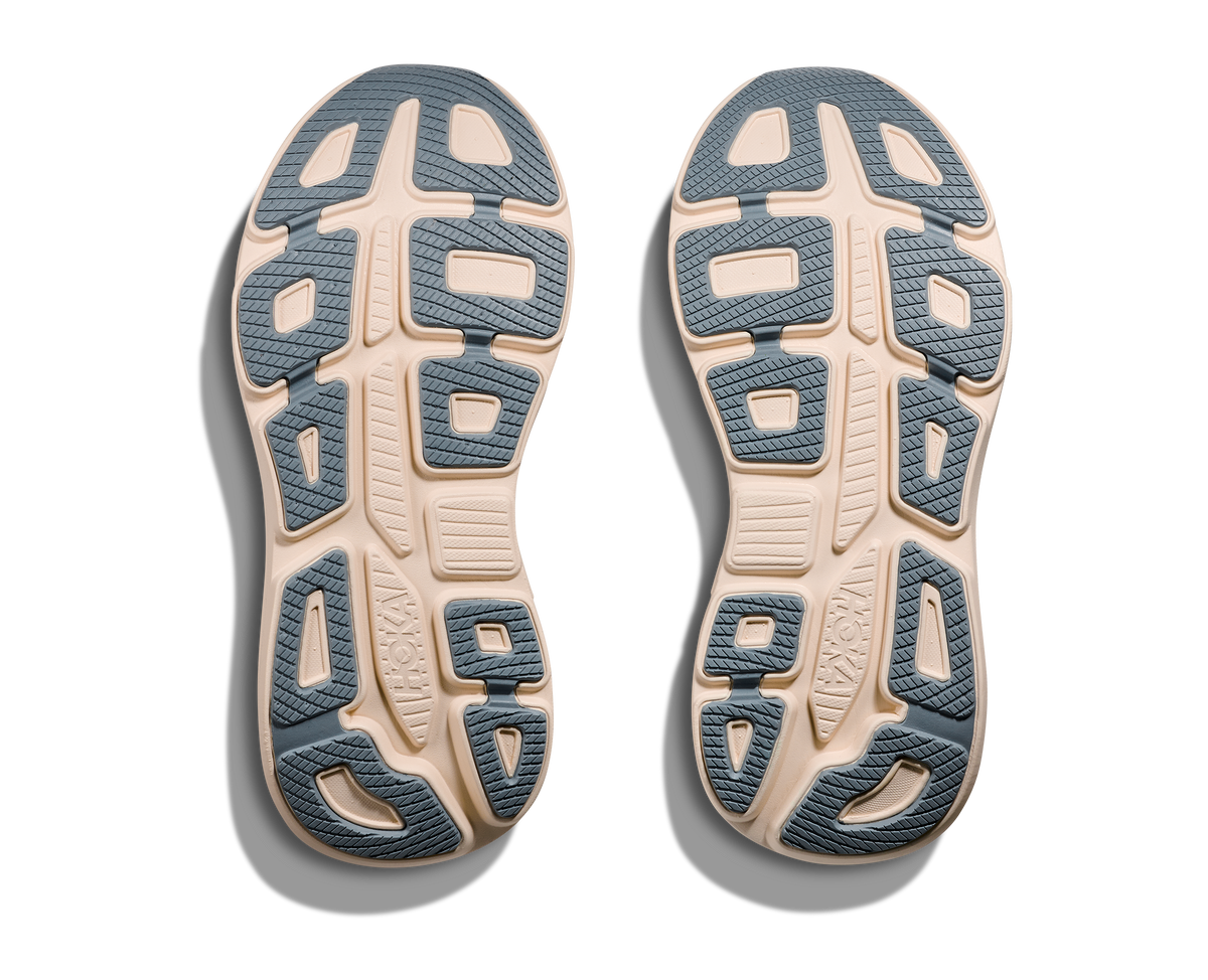 HOKA Bondi 9 Mujer Cosmic Grey / Stardust — suela