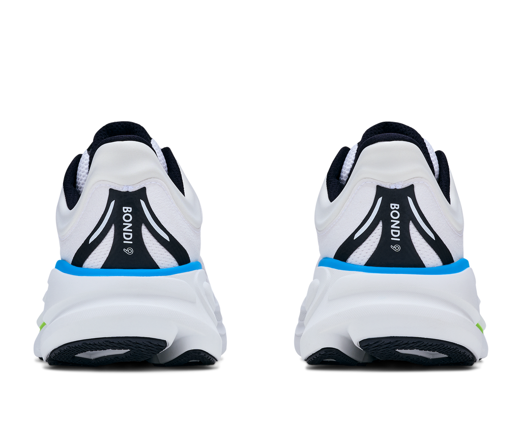 HOKA Bondi 9 Mujer Frost / Black — vista superior