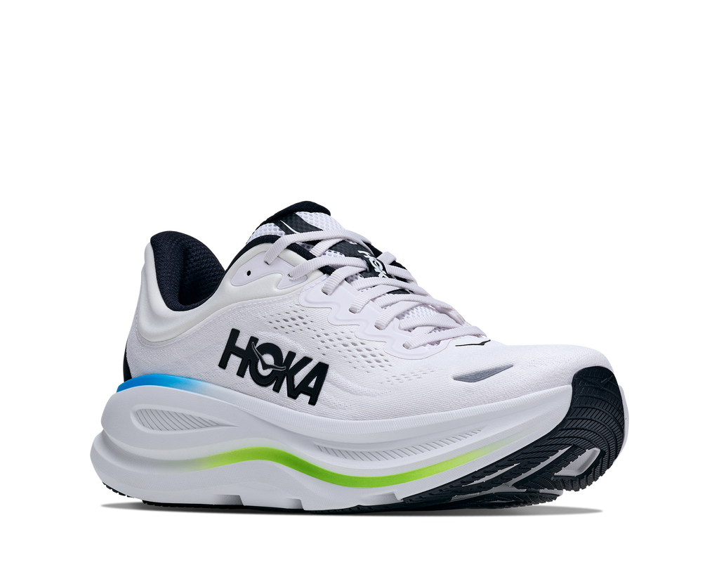HOKA Bondi 9 Mujer Frost / Black — vista trasera