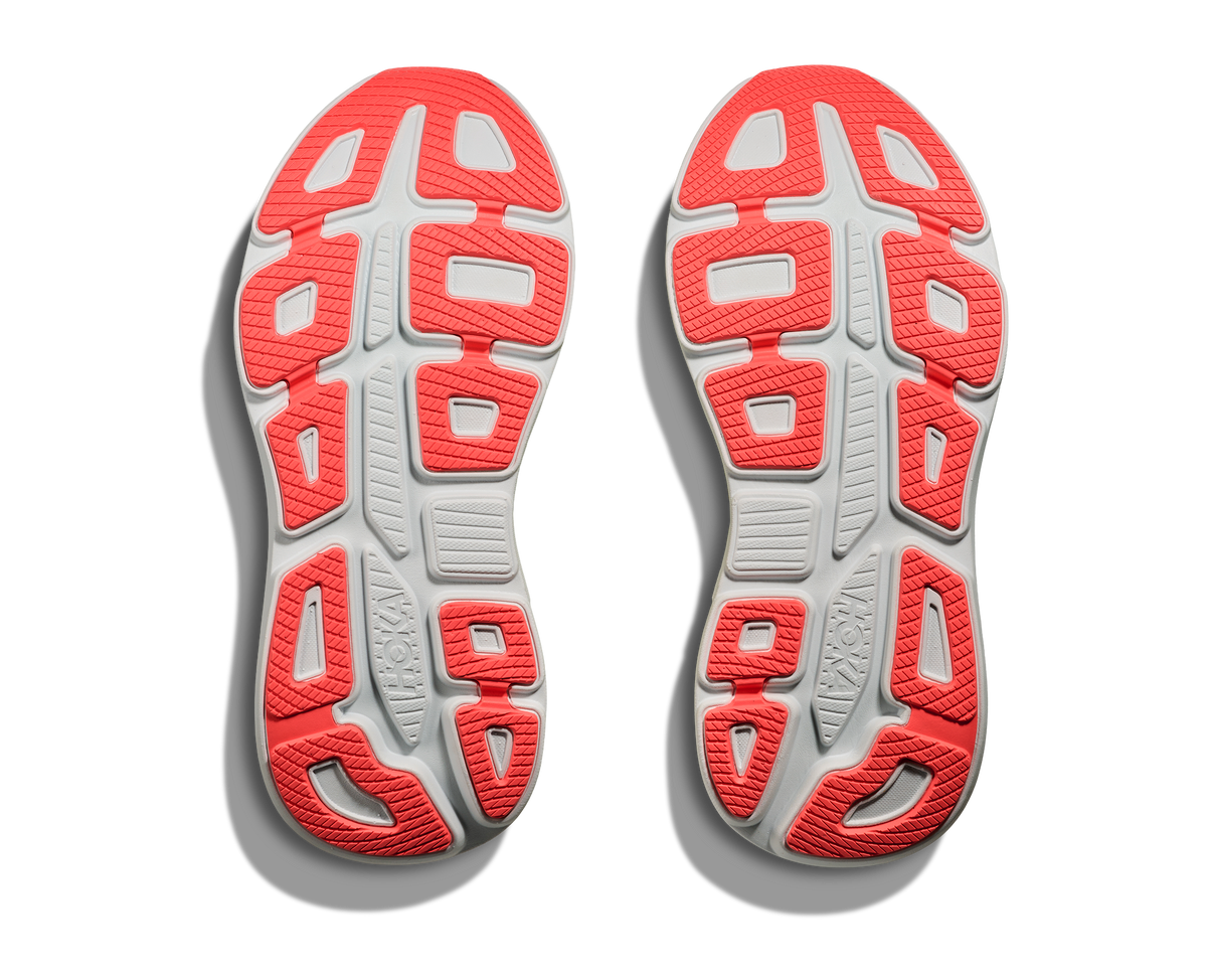HOKA Bondi 9 Mujer Neon Yuzu Sunlight — suela