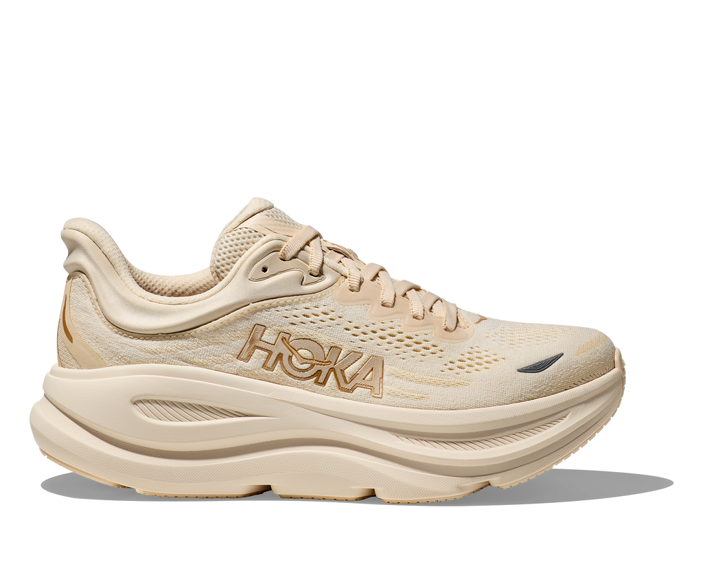 HOKA Bondi 9 Mujer Vanilla Birch — vista lateral